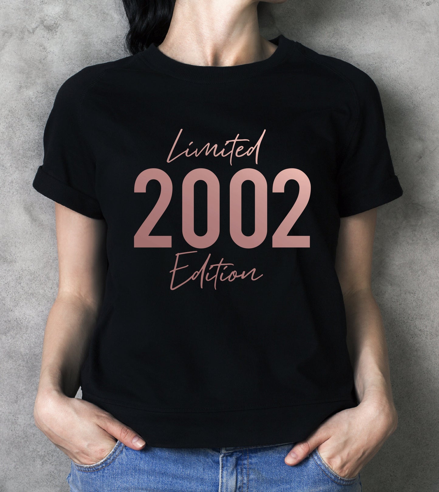 21st Birthday Limited Edition 2002 T-Shirt - ROSE GOLD | 21st Birthday Gift | 21st Tee