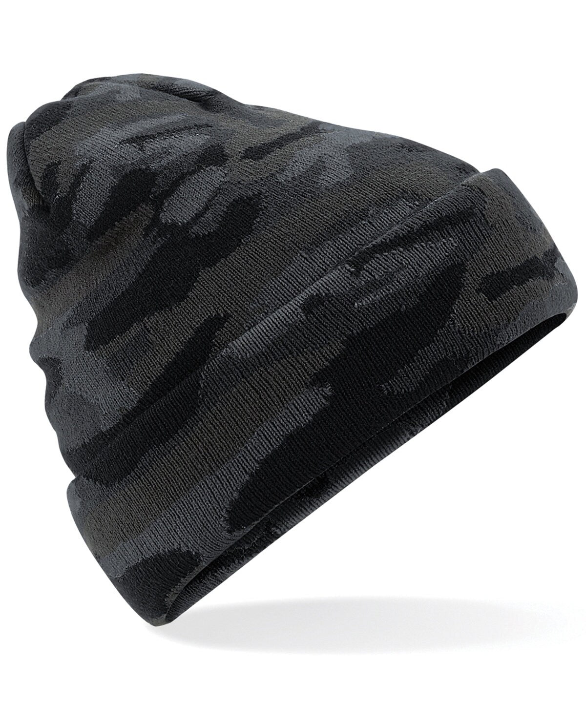 Camo Cuffed beanie Hat BC419 | Warm Winter Beanie Hat | Camouflaged Beanie Hat
