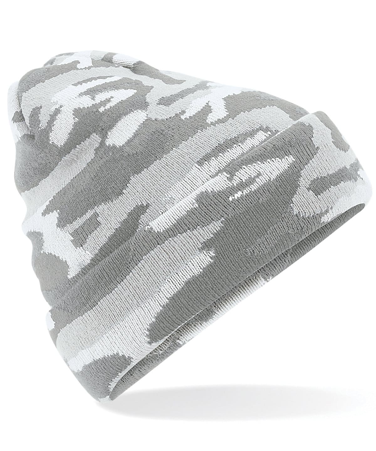 Camo Cuffed beanie Hat BC419 | Warm Winter Beanie Hat | Camouflaged Beanie Hat