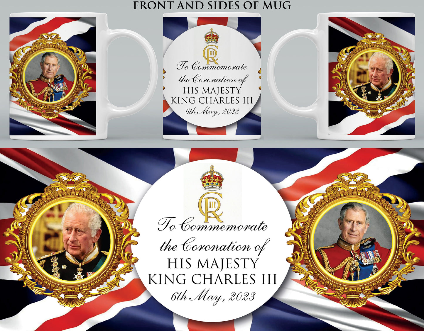 The Coronation of His Majesty King Charles III - Tribute Commemorative Mug B UK Britain Queen Elizabeth | King Charles Coronation Mug