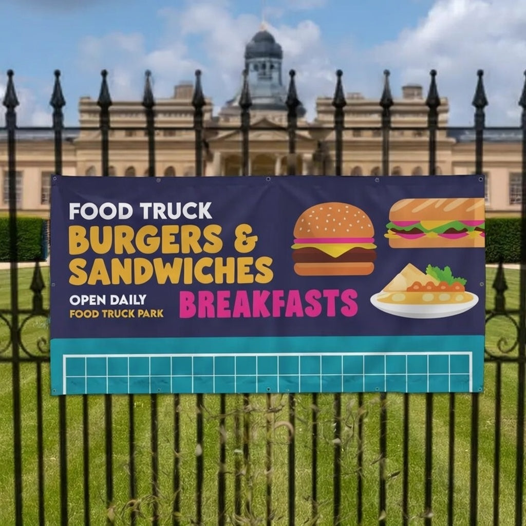 Custom PVC Outdoor Banner for Weddings, Gala Days, Businesses, Birthdays, Events, etc. - Supply your own file or let us design it for you.