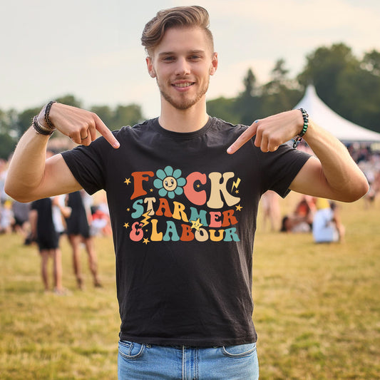 Fuck Starmer & Labour T-Shirt | Funny anti-Starmer t-shirt | Stuck Farmer tee | Farmer Harmer | Anti Labour Government