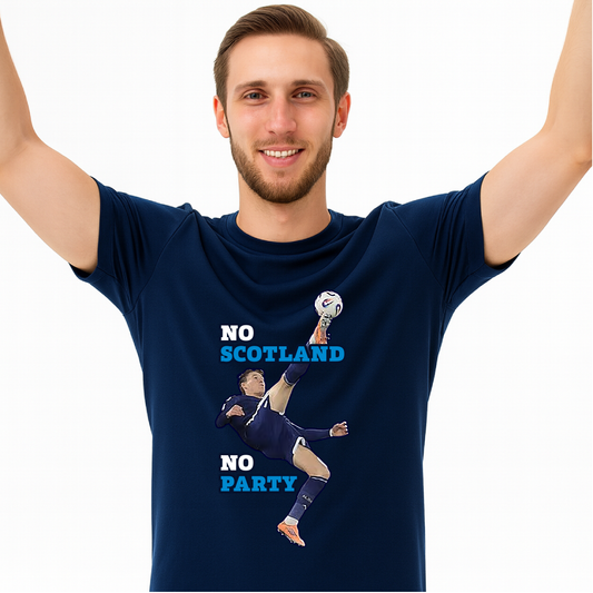 Scott McTominay No Scotland No Party T-Shirt – Football Fan Tee | Scottish Football Supporter Gift 2026