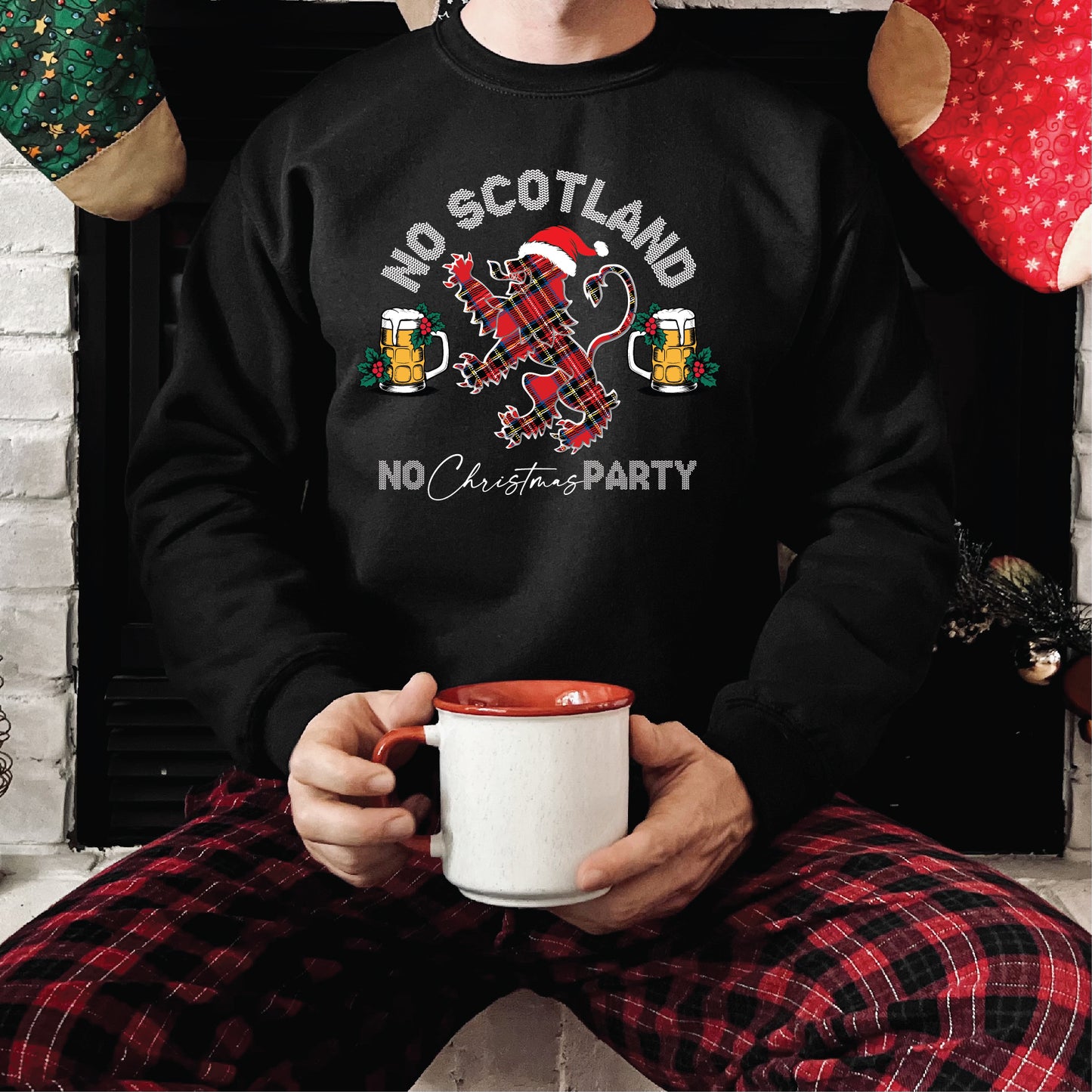 No Scotland No Christmas Party Sweatshirt RX301 | No Scotland No Party Christmas Jumper | Scottish Christmas Jumper