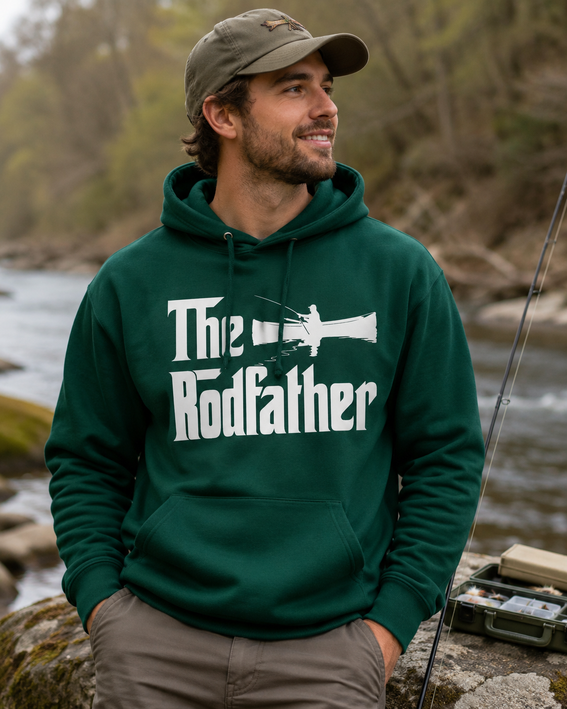 The Rodfather Hoodie RX350 - Gift for Angler / Fisherman