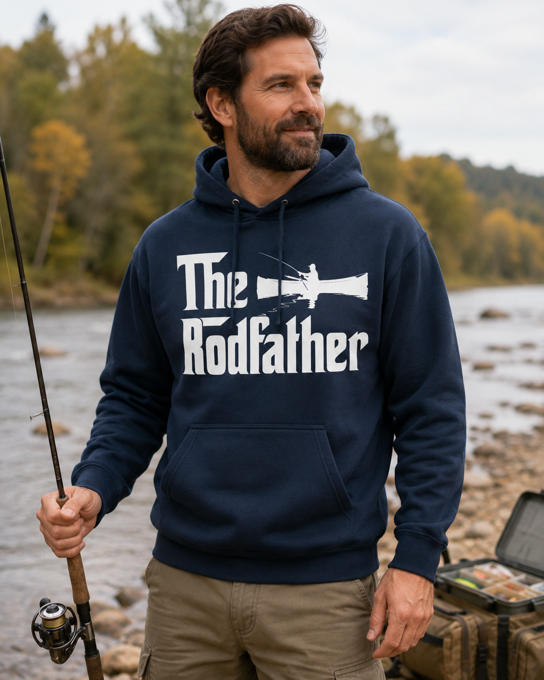 The Rodfather Hoodie RX350 - Gift for Angler / Fisherman