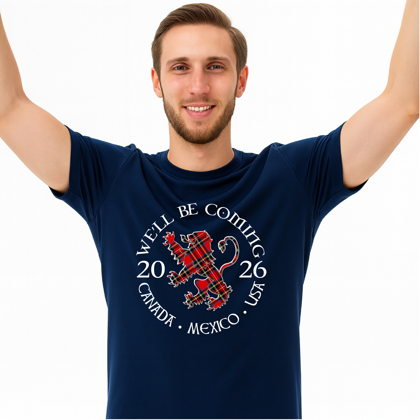 We'll be Coming Scotland 2026 TShirt - Scottish World Cup USA MEX CAN