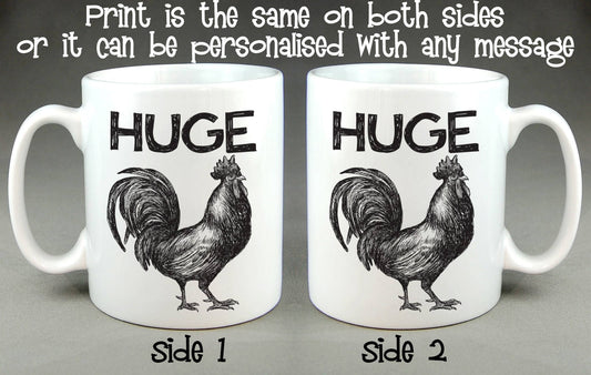 Huge Cock Mug - Birthday Gift Personalised