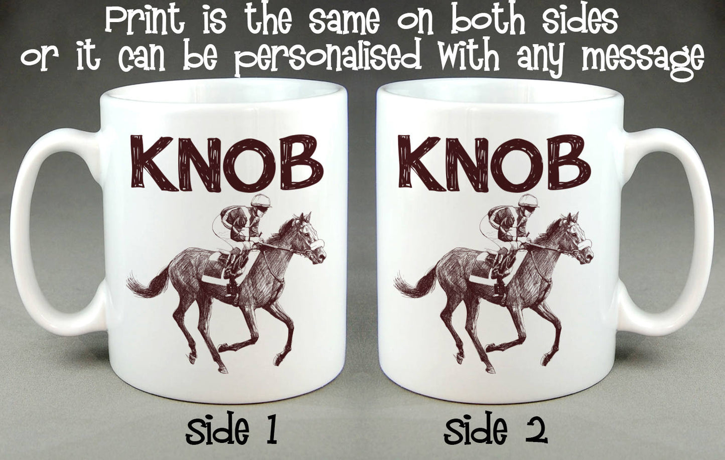 Knob Jockey Mug - Birthday Gift Personalised