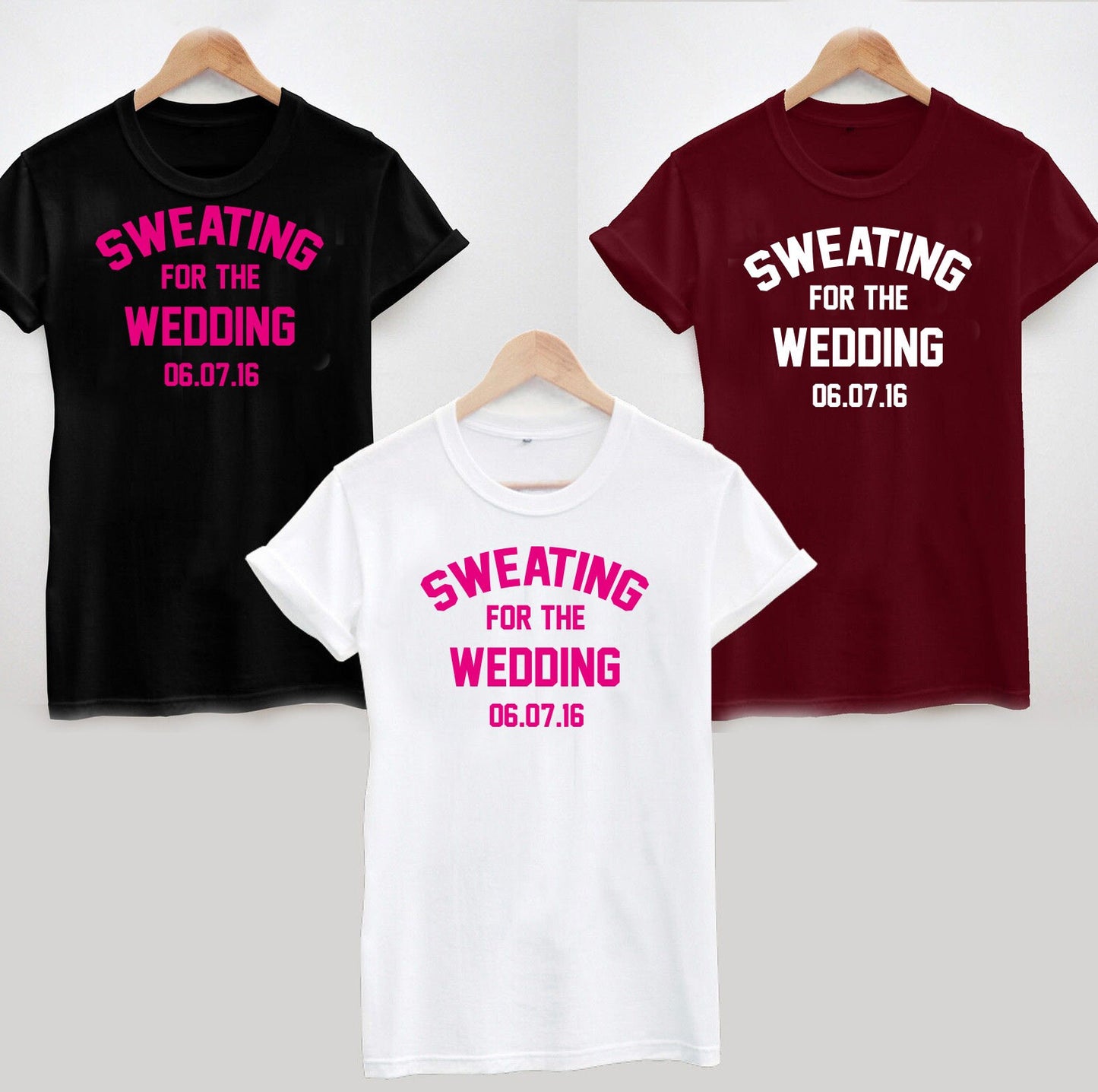 Sweating For The Wedding T-Shirt - Personalised