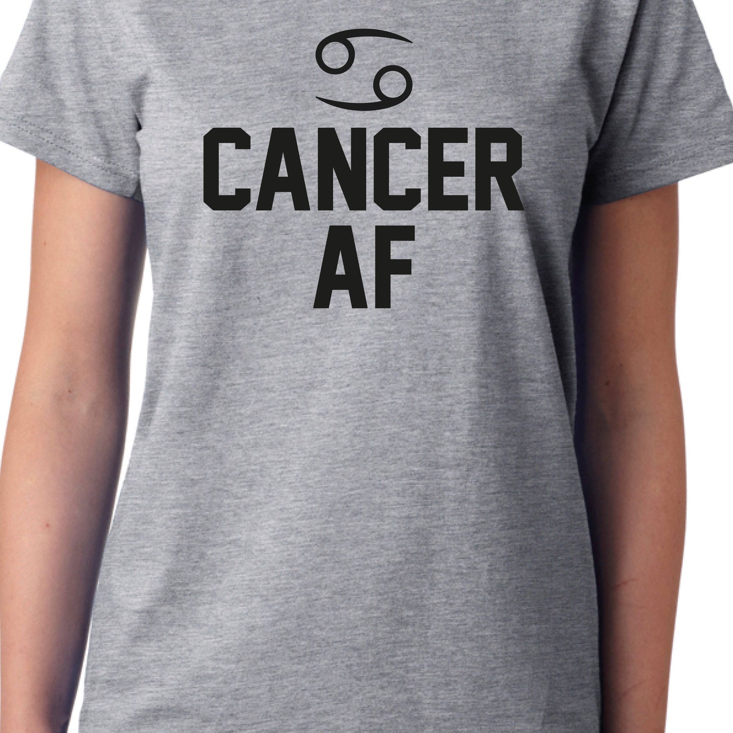 Cancer AF T-Shirt Funny Birthday Zodiac Gift Star Sign tshirt