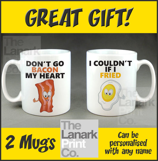 Don't Go Bacon My Heart/I Couldn't If I Fried Mug Set