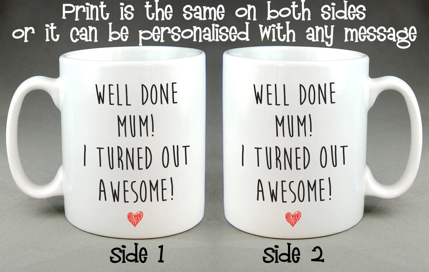 Well Done Mum I Turned Out Awesome Mug - Mother's Day Gift