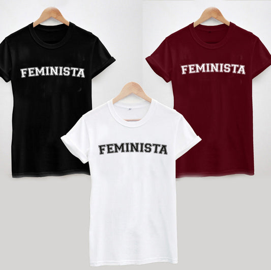 Feminista T-Shirt, Varsity Slogan Statement Tee Ladies or Unisex, Spanish, Espanol