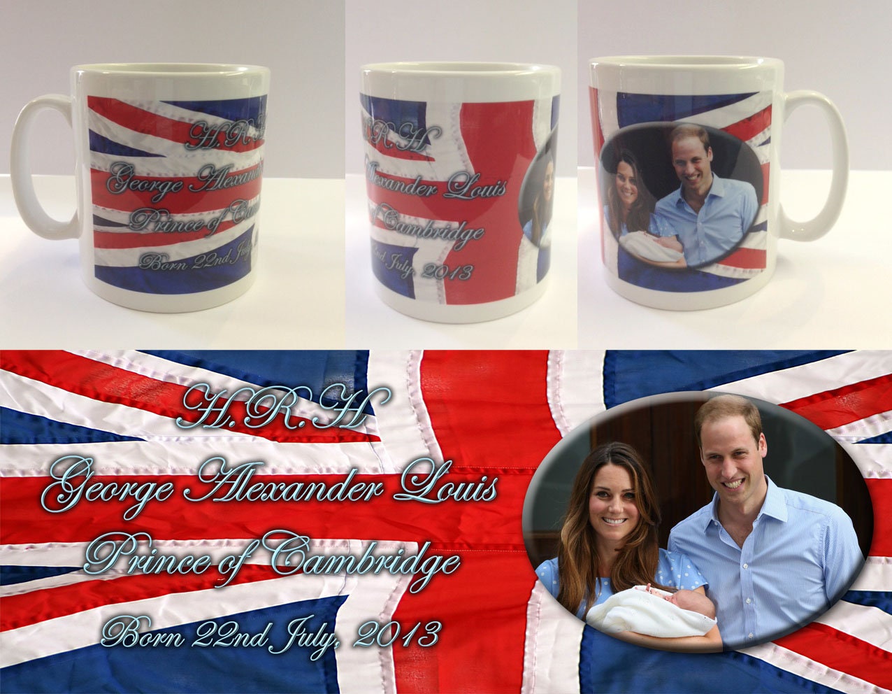 HRH Prince George Alexander Louis - Royal Baby Mug Cup - (#1)