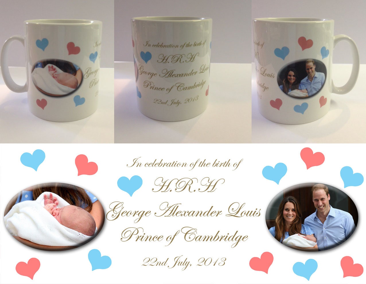 HRH Prince George Alexander Louis - Royal Baby Mug Cup - (#2)