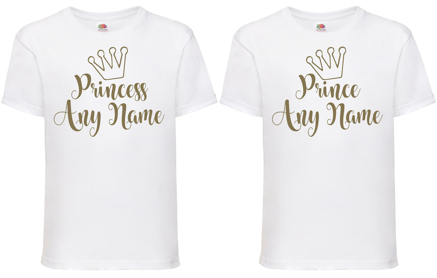 Prince/Princess (Any Name) Kids Personalised Royal T-Shirt