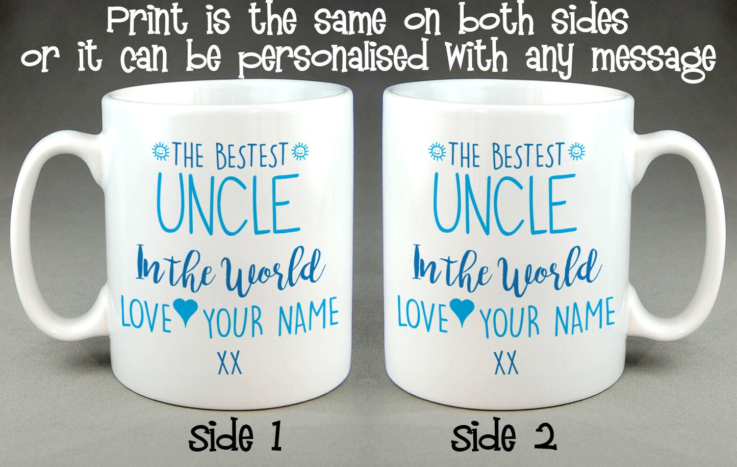 The Bestest Uncle in the World Personalised Mug Father's Day Gift