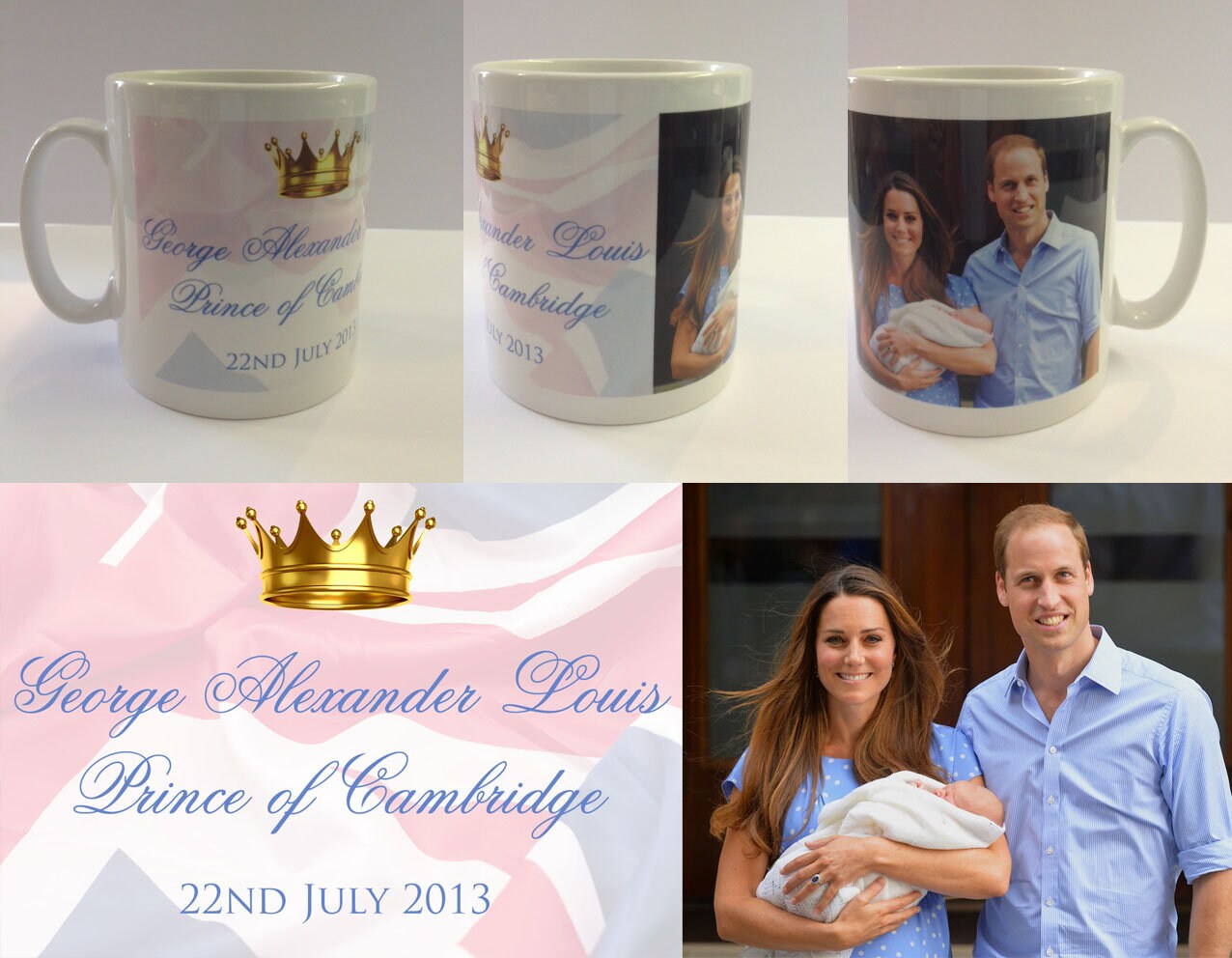 HRH Prince George Alexander Louis - Royal Baby Mug Cup - (#3)