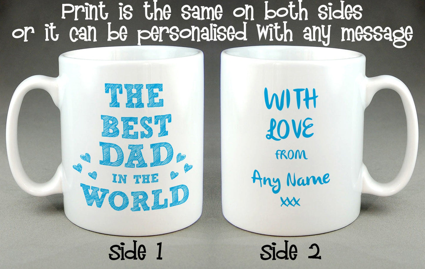 The Best Dad (or Daddy) in the World Personalised Mug Father's Day Gift