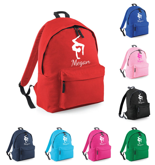 Kids Personalised Gymnast School Bag BG125 - Any Name, Customised