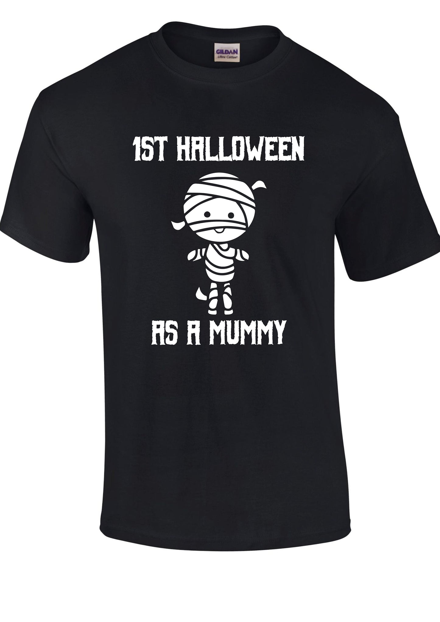 1st Halloween as a Mummy T-Shirt -  Top Tee Funny Joke Cute New Mum