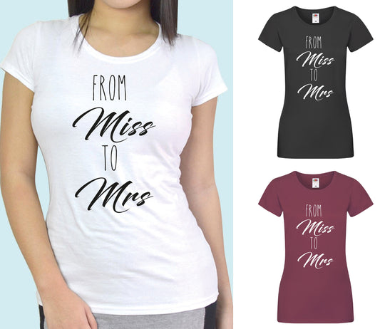 From Miss to Mrs T-Shirt, Valentine's Wedding Gift