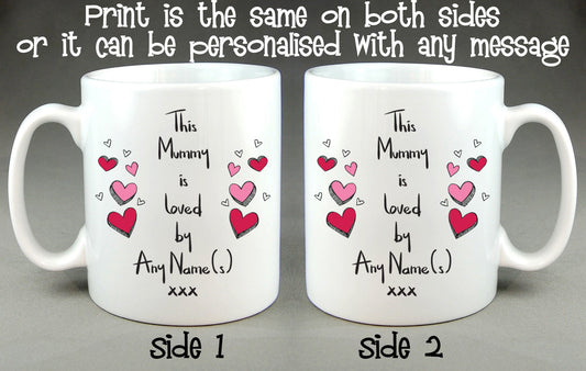 This Mummy Is Loved By (Any Name) Personalised Mug Mother's Day Gift