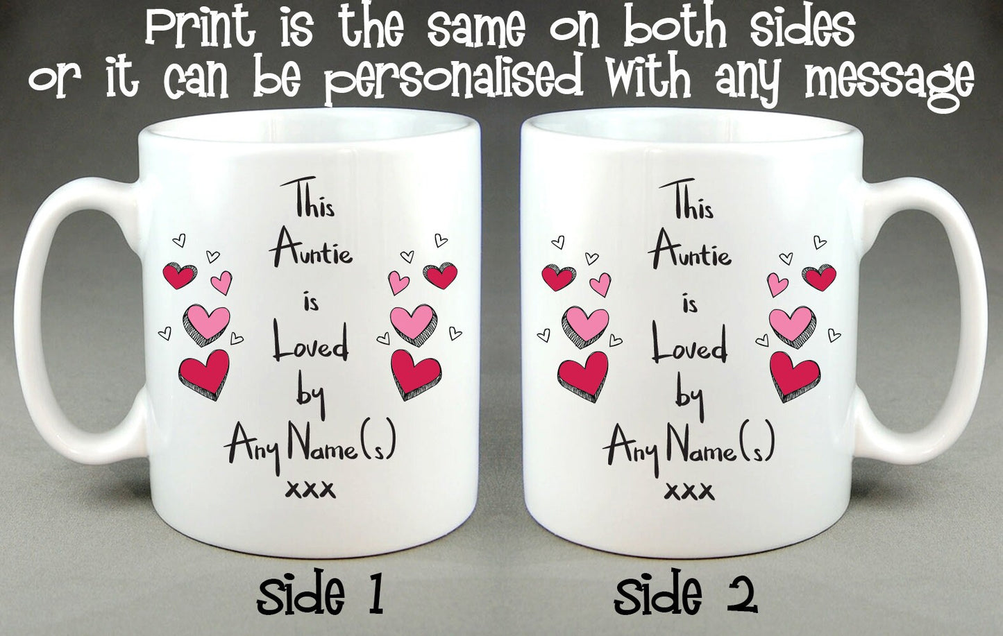 This Auntie Is Loved By (Any Name) Personalised Mug Mother's Day Birthday Gift