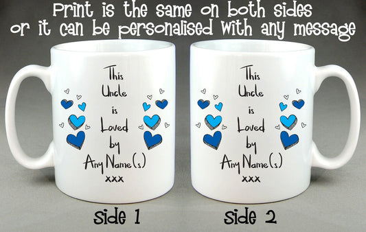 This Uncle Is Loved By (Any Name) Personalised Mug Father's Day Birthday Gift