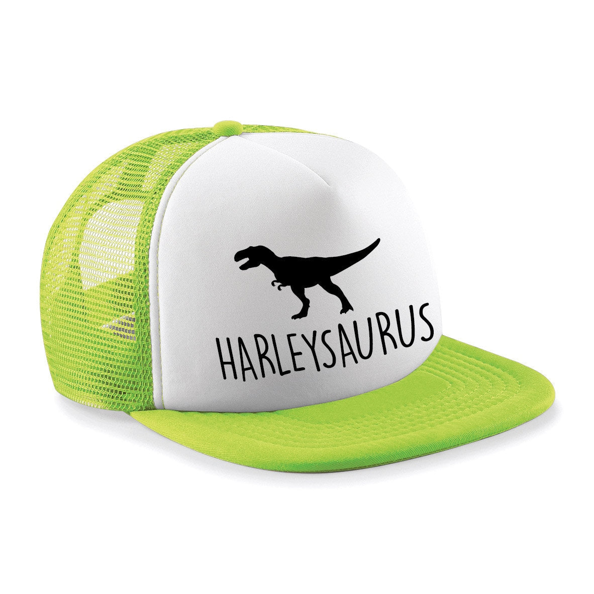 T-Rex Kids Personalised Dinosaur Trucker Hat B645B Snapback - Any Name Children's Birthday Dino