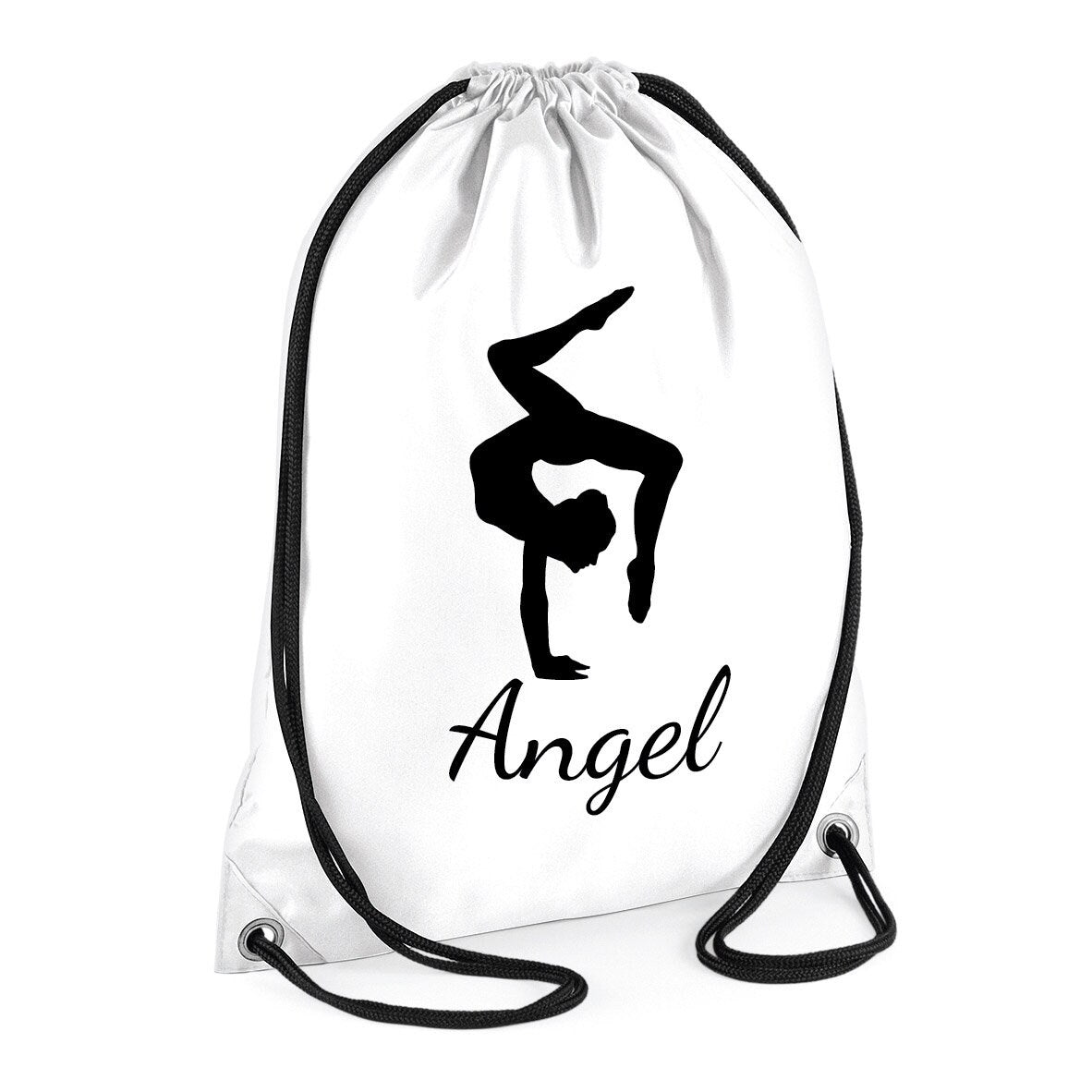 Kids Personalised GYMNAST Drawstring Gymsac BG005 - Any Name Children's Gymnastics