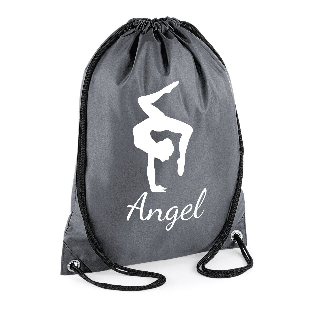 Kids Personalised GYMNAST Drawstring Gymsac BG005 - Any Name Children's Gymnastics