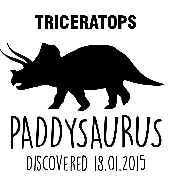 Personalised Dinosaur Digital Download | Custom Artwork for T-Shirts | Diplodocus T-Rex Pterodactyl Stegosaurus Velociraptor Triceratops