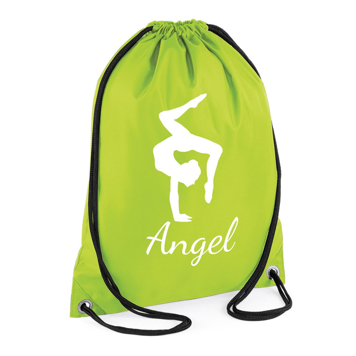 Kids Personalised GYMNAST Drawstring Gymsac BG005 - Any Name Children's Gymnastics