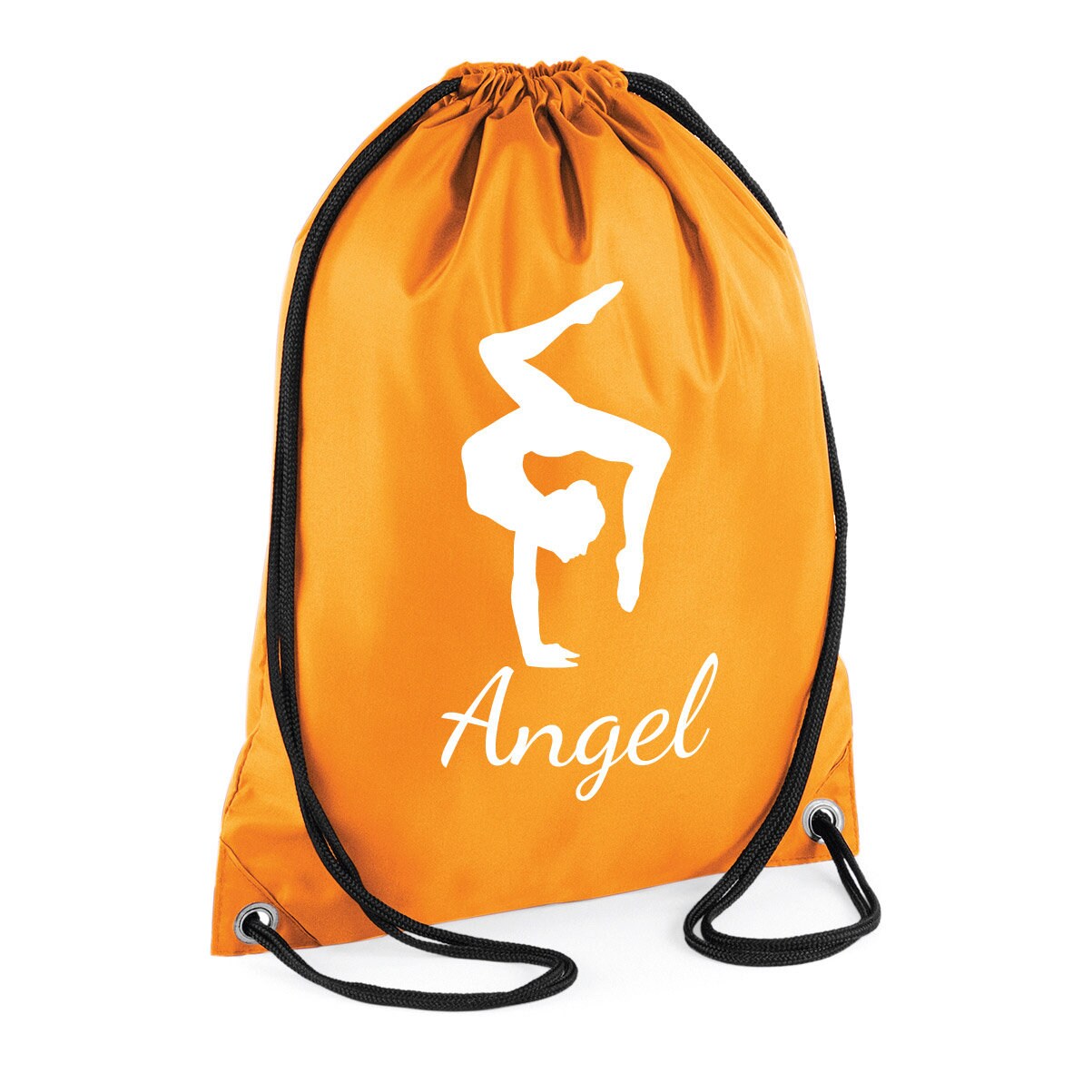 Kids Personalised GYMNAST Drawstring Gymsac BG005 - Any Name Children's Gymnastics