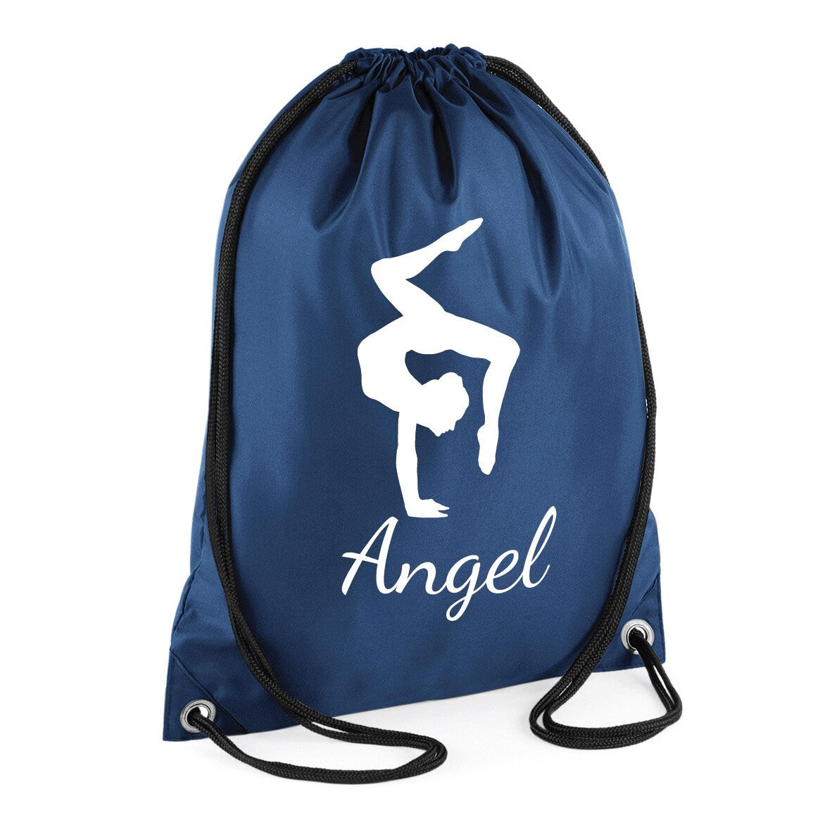 Kids Personalised GYMNAST Drawstring Gymsac BG005 - Any Name Children's Gymnastics