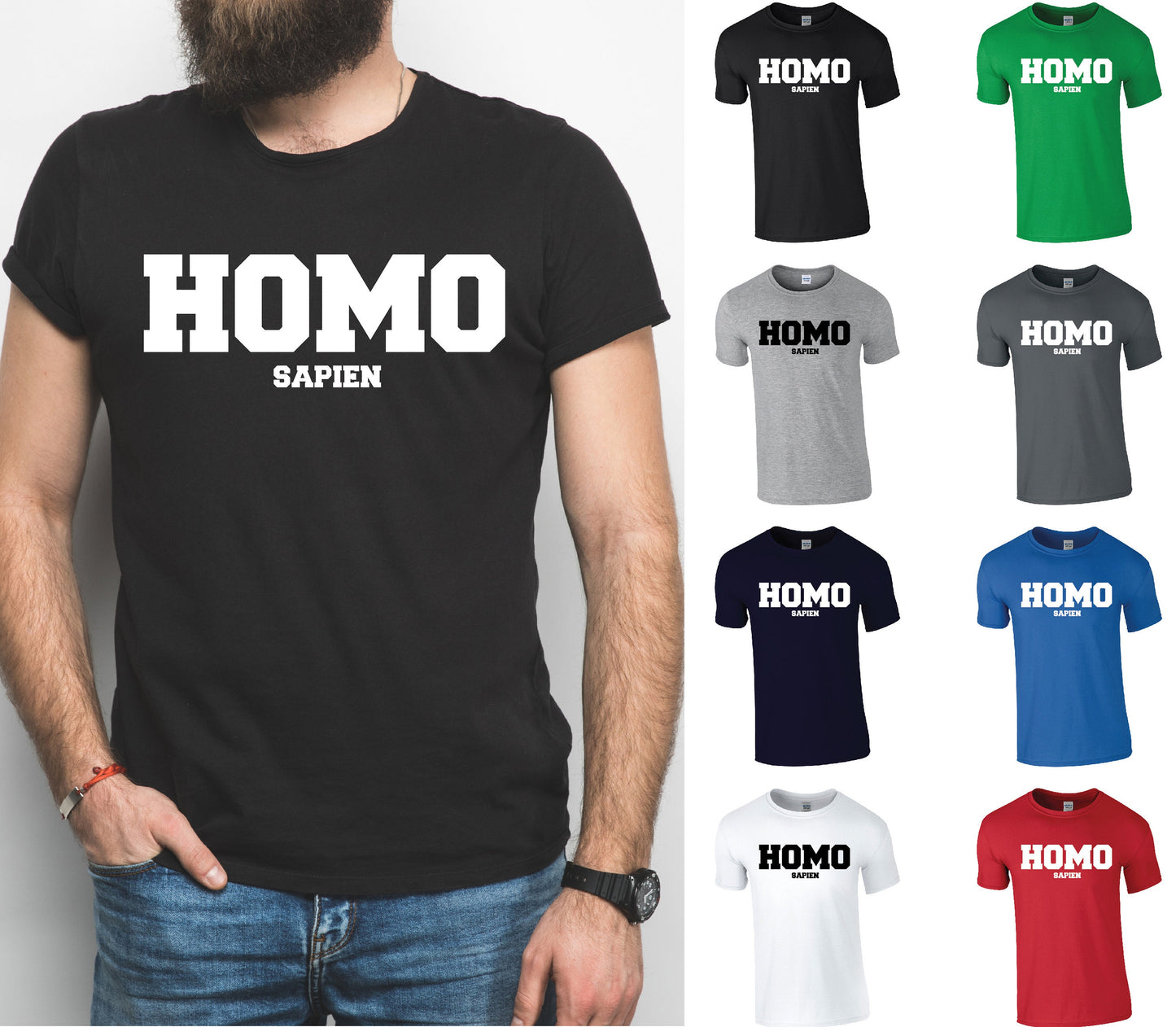 HOMO sapien T-Shirt - Cool Funny LGBTQ+ Slogan Pride Tee