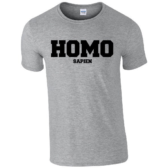 HOMO sapien T-Shirt - Cool Funny LGBTQ+ Slogan Pride Tee