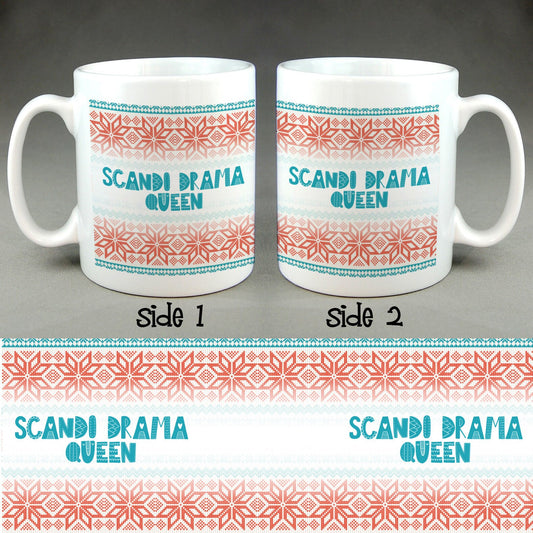 Scandi Drama Queen Mug - Cool Funny Coffee Tea Cup