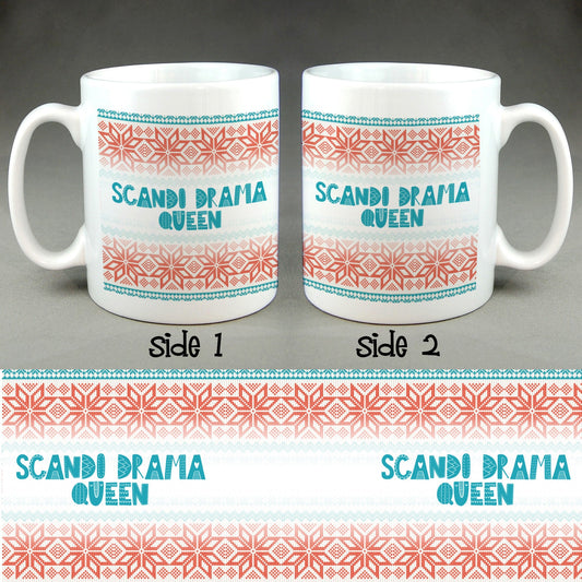 Scandi Drama Queen Mug - Cool Funny Coffee Tea Cup