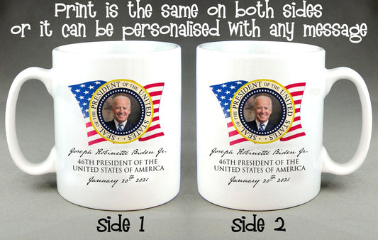 46th President Joe Biden Commemorative Inauguration Mug January 2021 Coffee Cup