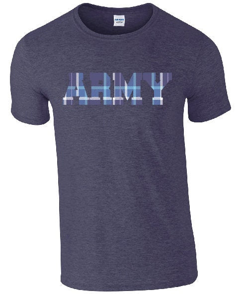Tartan Army Scotland 2021 T-Shirt | Euro Scottish Tartan Print Tshirt | Tartan Tee