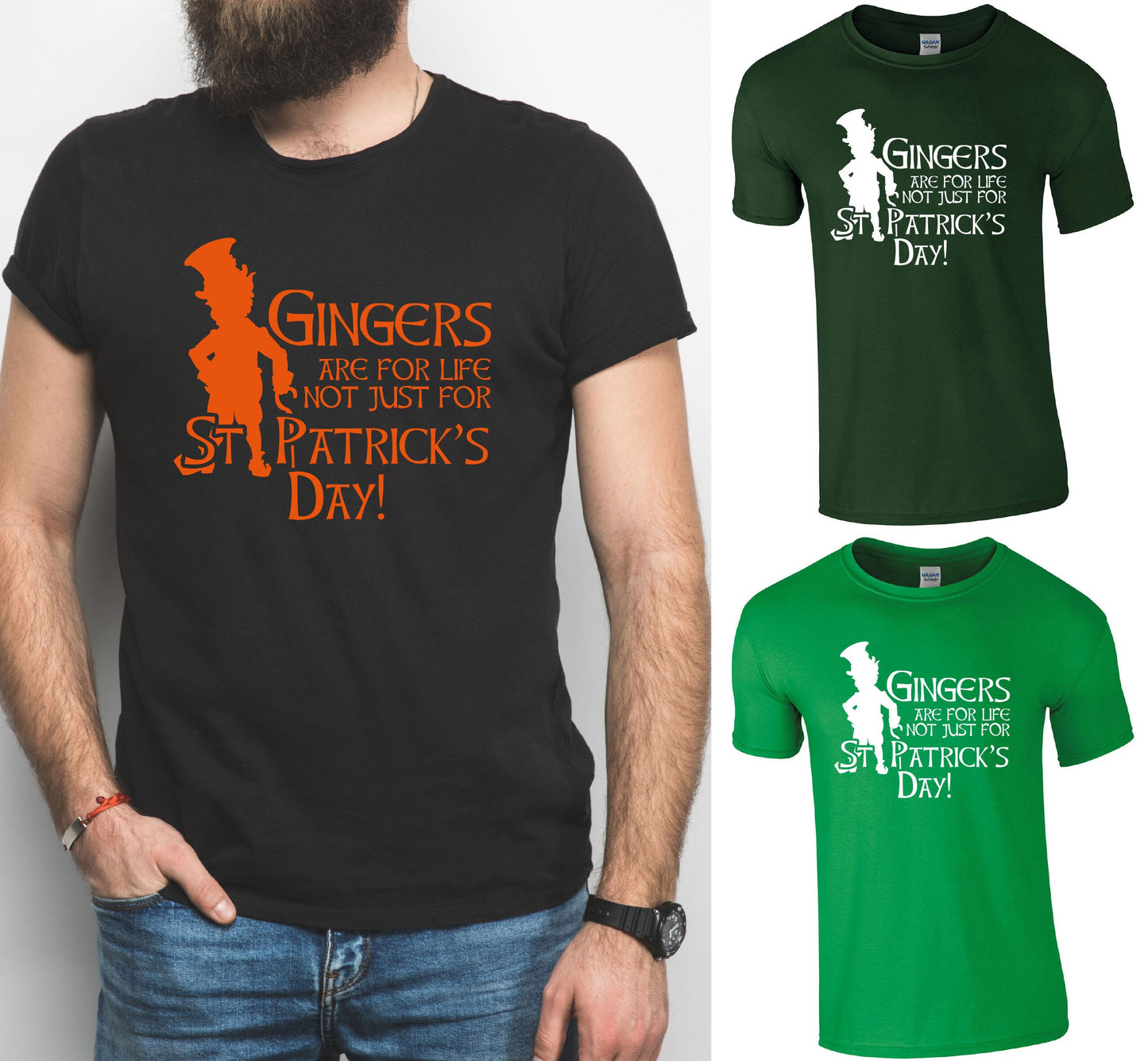 Gingers Are for Life Not Just St. Patrick's Day T-Shirt Funny Irish St. Paddy's Tee Tshirt