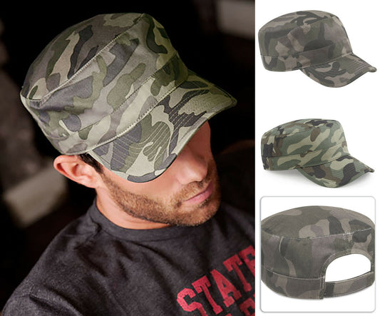 Camouflage Army Cap - Camo Hat B33 Urban Military Field Jungle Beechfield Cotton