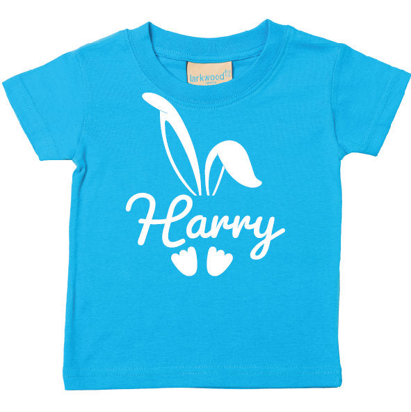 Easter Bunny with Any Name - Babies/Toddlers Personalised T-Shirt - LW020 Funny Kids Customised Tee