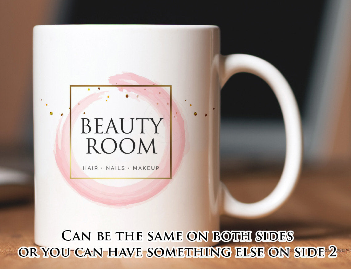 Personalised mugs for Hairdressers Beauty Salons Barbers - Customised with your logo | Corporate Mugs for Clients