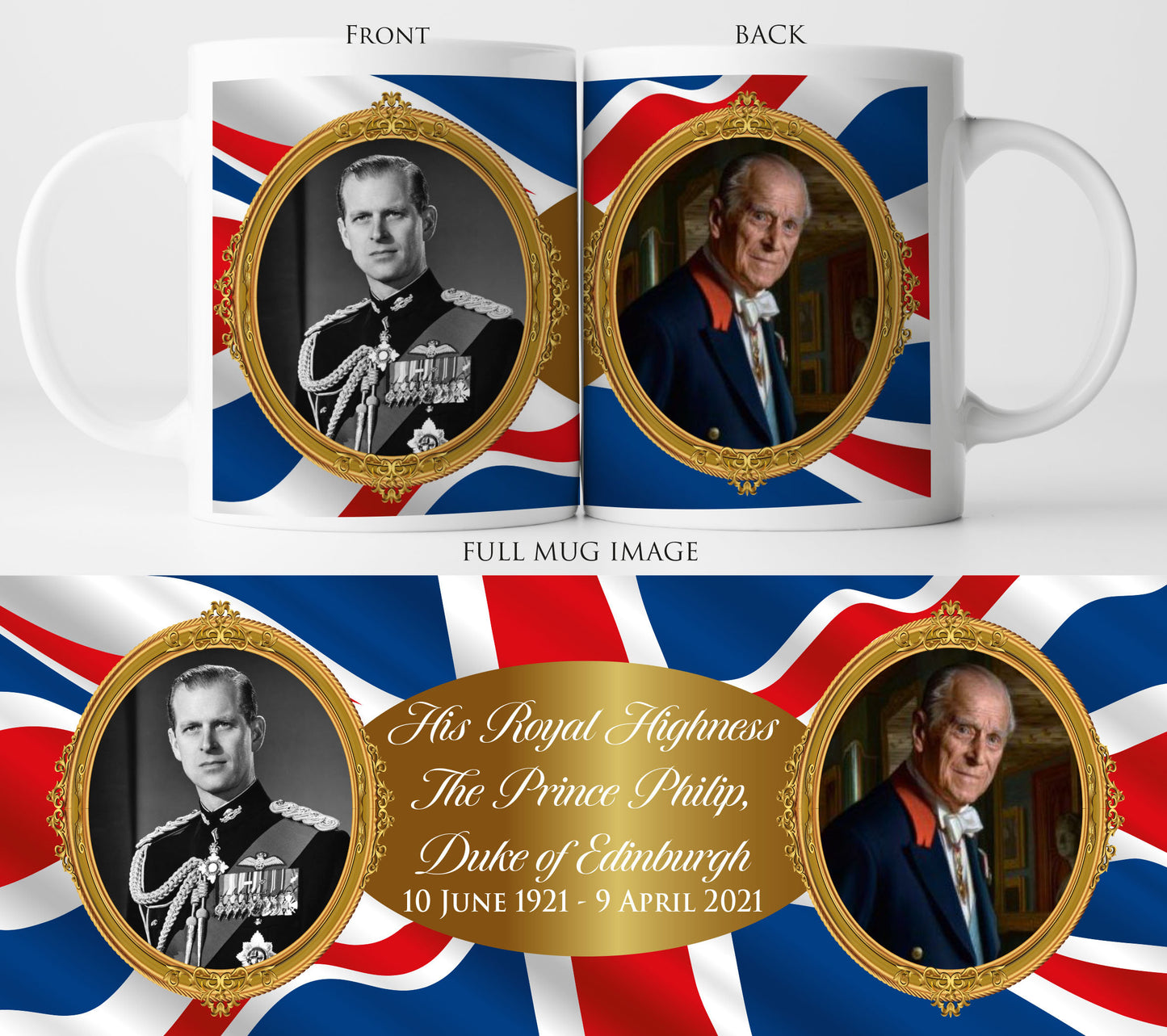 His Royal Highness, The Prince Philip, Duke of Edinburgh Mug A | Commemorative Tribute| HRH