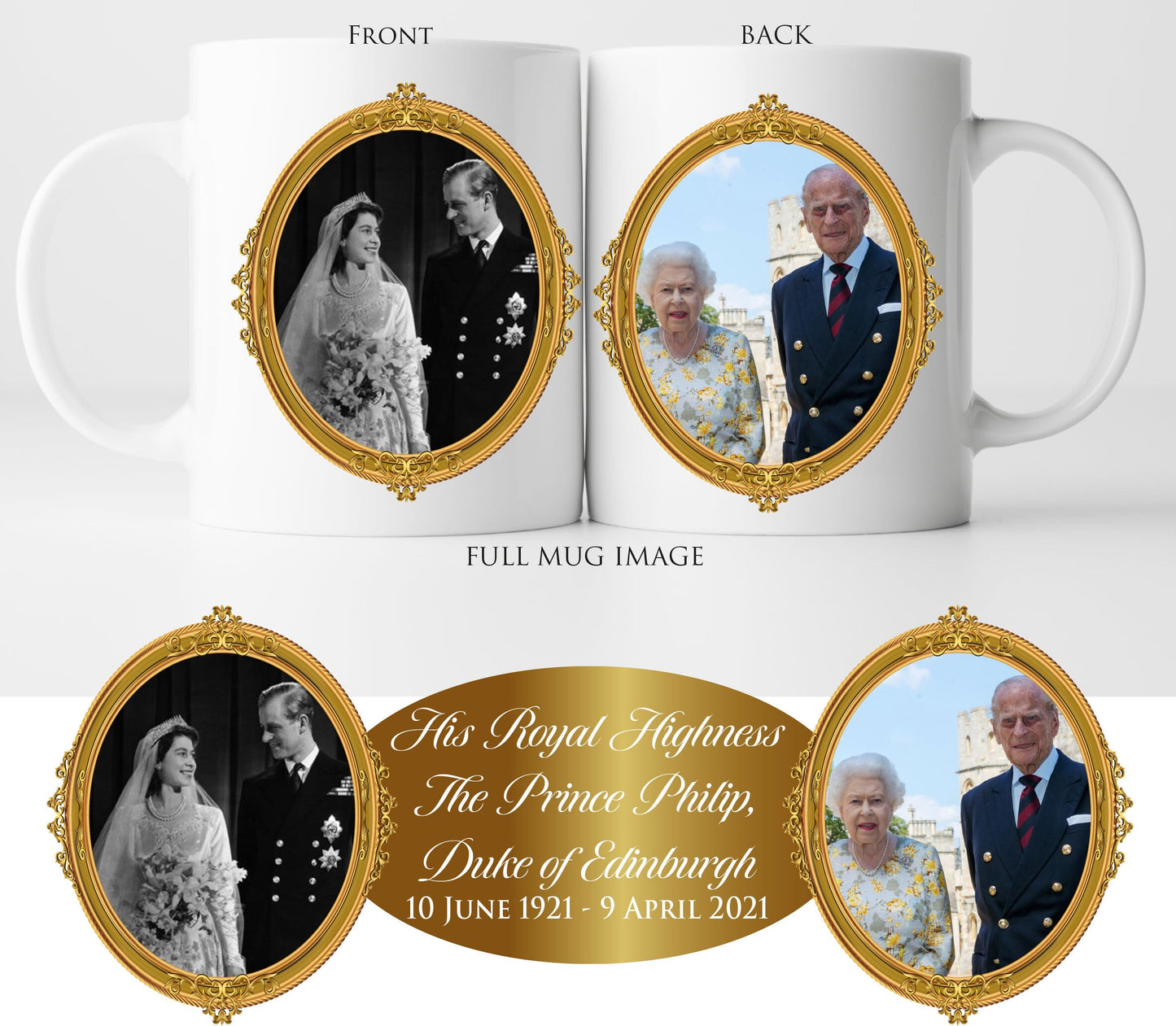 His Royal Highness, The Prince Philip, Duke of Edinburgh Mug D | Commemorative Tribute| HRH