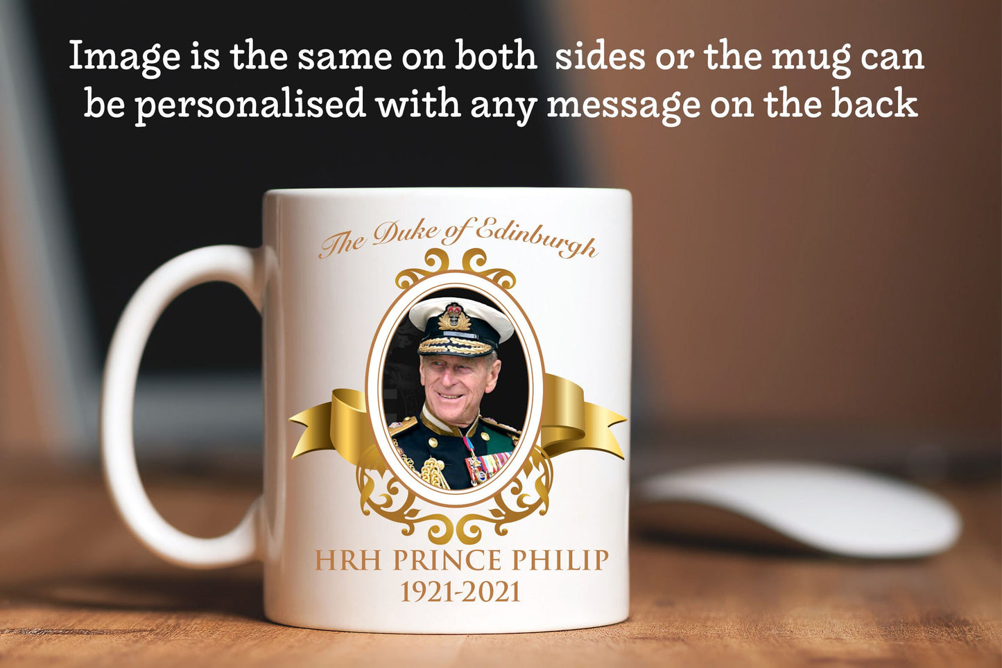 HRH Prince Philip, Duke of Edinburgh Mug E | Commemorative Tribute| Royal Mug